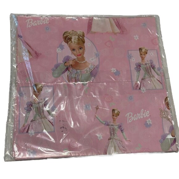 VTG 90s Barbie Hallmark Gift Wrap Paper Pink NOS NEW - Picture 1 of 4